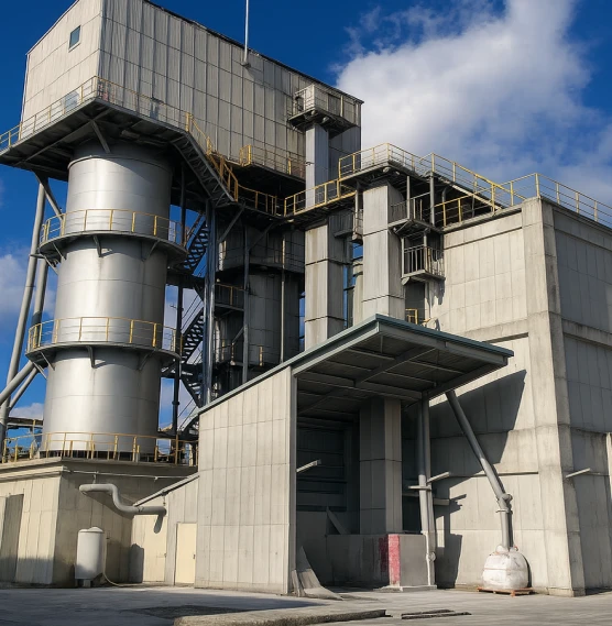 コークス焚石灰炉の写真