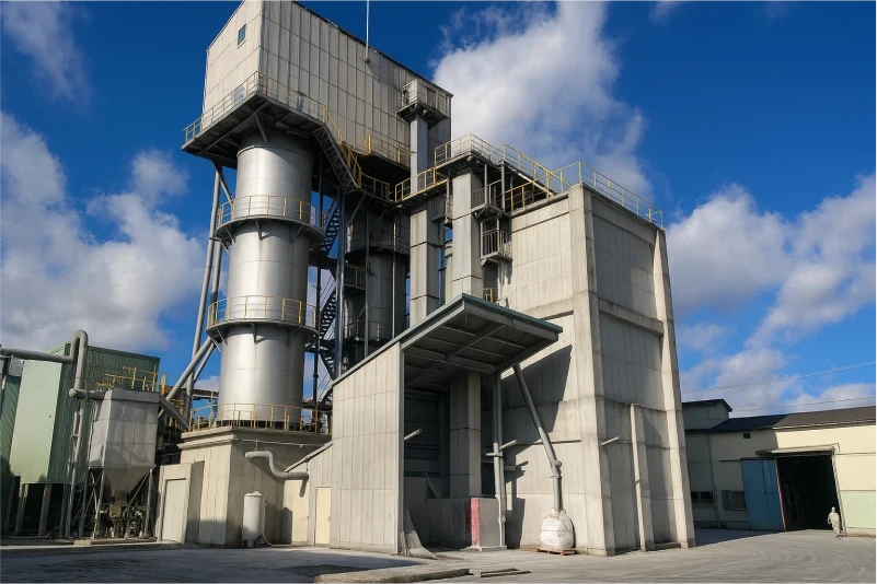 コークス焚石灰炉の写真