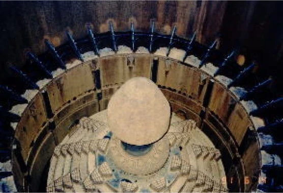 コークス焚石灰炉の写真