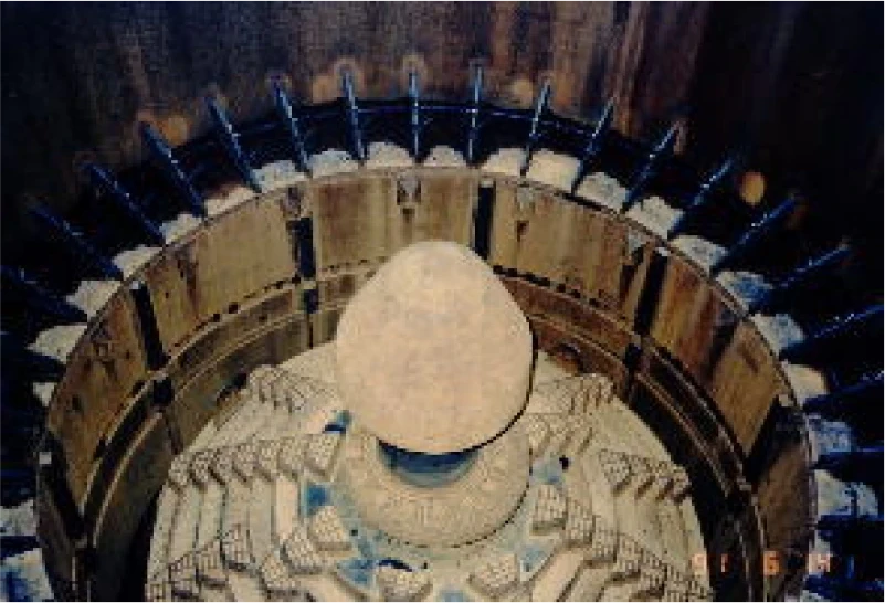 コークス焚石灰炉の写真