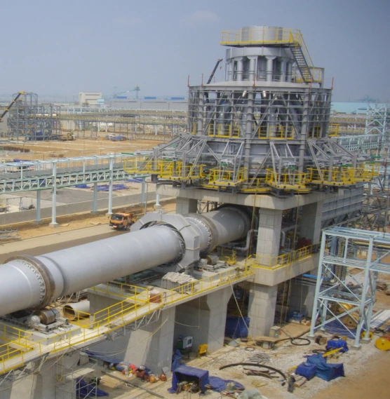 コマ式予熱炉付ロータリーキルンの写真